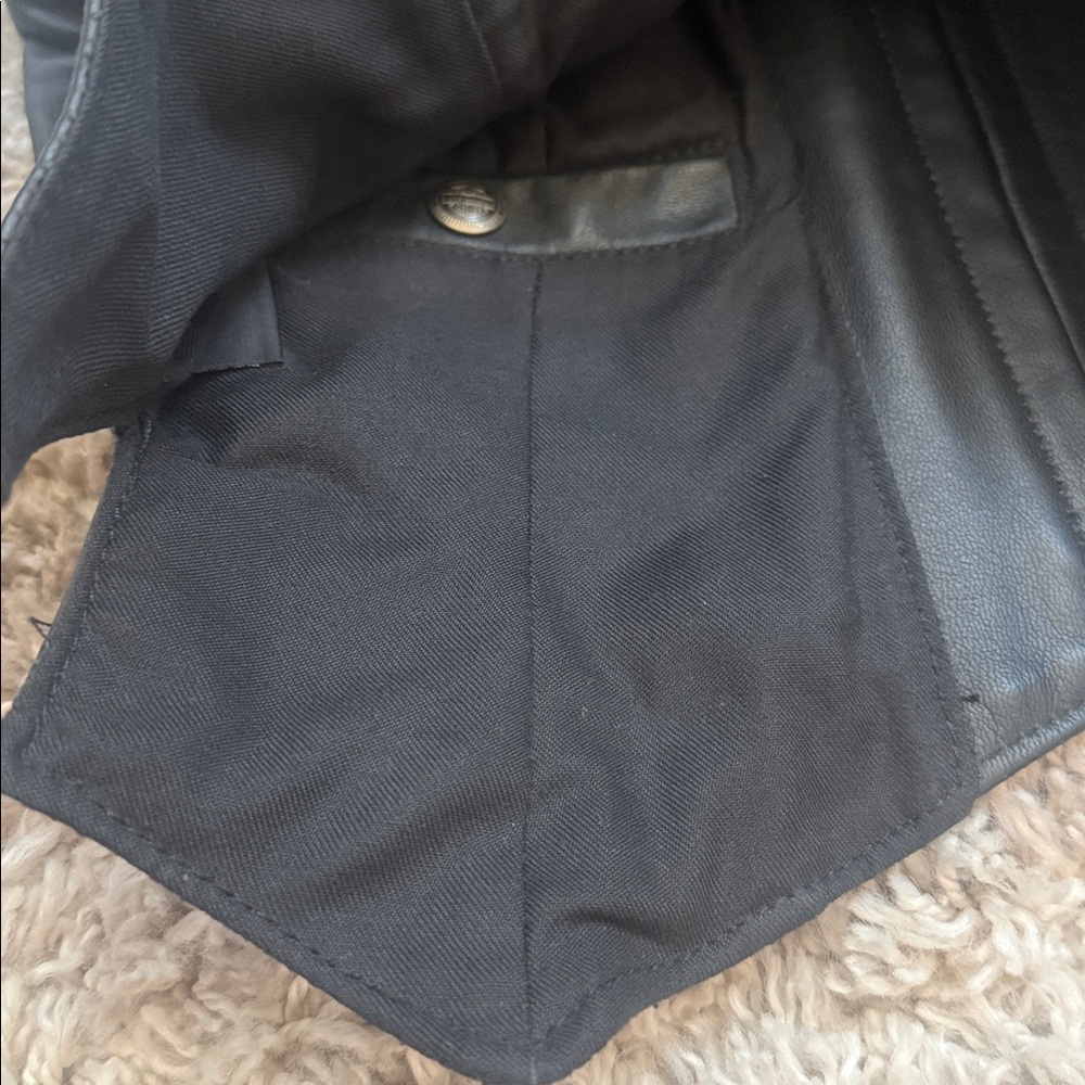 GORGEOUS DELUXE HARLEY DAVIDSON LEATHER VEST SZ SMALL - Picture 12 of 14